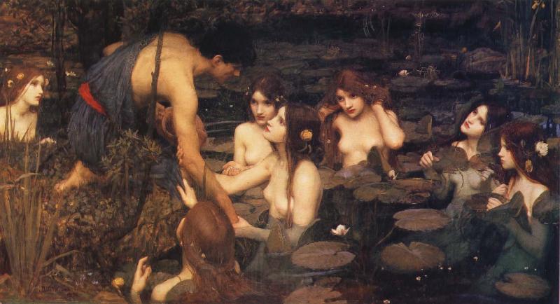 John William Waterhouse Hylas and the Water Nymphs Germany oil painting art